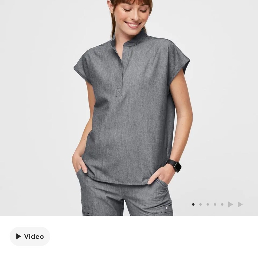 Figs Charcoal Women's raefala SET